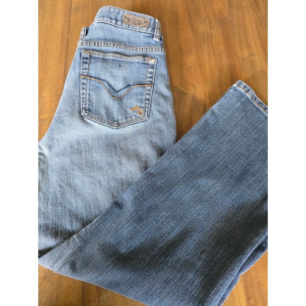 Harley-Davidson Women's Blue Denim Jeans Size W32 L28 Biker Casual